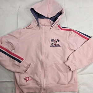 Walt Disney World Kids Minnie Mouse Full Zip Hoodie Girls Size Large - Picture 1 of 11