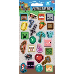 1X 25PK Assorted Minecraft Paper Sticker Sheet Official Merchandise- NEW UK - Picture 1 of 1