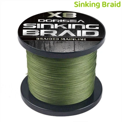8 Strands 100m-1000m Sinking Braid 8+1 Power PE Army Green Braided Fishing Line - Image 1 of 4