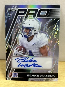 2024 Leaf Pro Set Metal Blake Watson Goin Pro Silver Prismatic Auto /15 Broncos - Picture 1 of 2