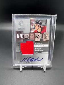 2009-10 SPx #161 Mikael Backlund JSY AU RC /799 Rookie Autographs Jersey Insert - Picture 1 of 2