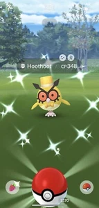 Brillante Hoothoot Con Conjunto de Año Nuevo Pokemon Go Comercio Registrado ✅ - Imagen 1 de 1