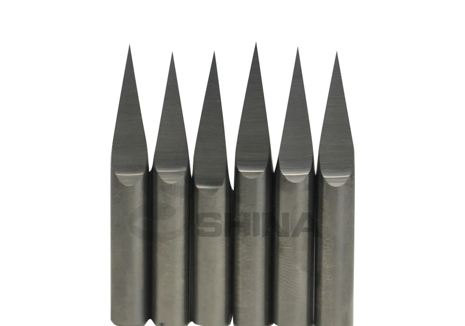 5pcs 90° 4mm SHD 0.1mm CED Carbide Pyramid Engraving Bits CNC Router Tool - image 1 of 1