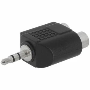 3,5 mm Stereo Stecker auf 2Xrca Klinke Adapter - gerade 223-N - Bild 1 von 1
