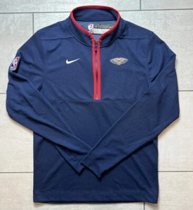 Nike NBA New Orleans Pelicans Player Issued Quarter Zip Jacket Size Small S - Picture 1 of 4