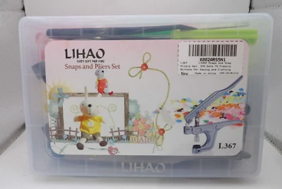 LIHAO Snaps and Pliers Set - 375 T5 Plastic Button Sets For Crafting & Sewing - Image 1 of 4