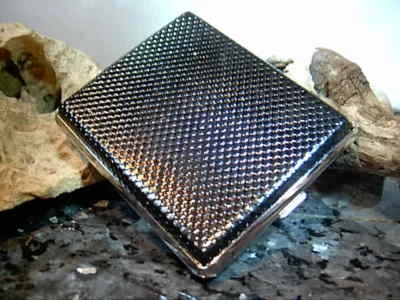 Zigarettenetui Zigaretten Etui Box Leder Design Schwarz für 100mm Zigaretten  - Bild 1 von 4