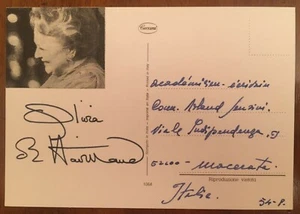 Olivia De Havilland signierte Postkarte - Bild 1 von 1