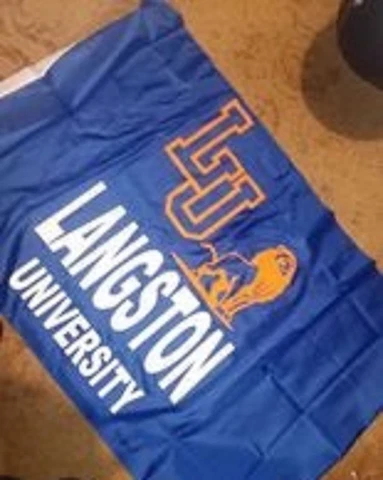 LU LANGSTON UNIVERSITY 3'X5' INDOOR OUTDOOR BLUE FLAG Cover
