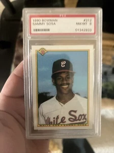 Sammy Sosa 1990 Bowman #312 PSA 8 Chicago White Sox - Picture 1 of 2