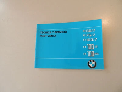 Tecnica y servico  BMW R 60/7 80/7 100/7 100 S RS Kundendienstheft 08.1976 - Bild 1 von 4