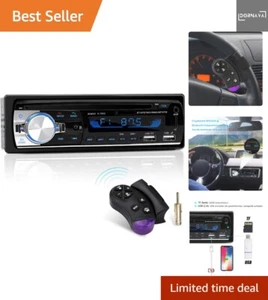 Autoradio Bluetooth 1 DIN MP3 USB FM Freisprech Lenkrad Fernbedienung - Bild 1 von 10