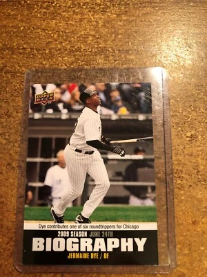 2010 Upper Deck Baseball Season Biography # SB98 Jermaine Dye - Image 1 of 2