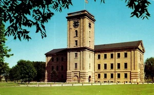 Postcard Clock tower built on US government Arsenal Davenport Iowa - Picture 1 of 2