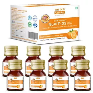 The Old Natural Nuvit D3 Vitamin D3 60000 Zuckerfreie Nano Shots 5ml 8er Pack - Bild 1 von 5