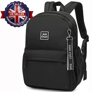 School Bags for girls and boy Casual Daypack Women Backpack Large Black Caran·Y - Picture 1 of 9