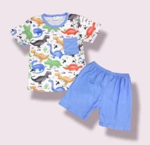 DINOSAURS SHORTS OUTFIT  - NEW - SIZE 4T - Picture 1 of 1