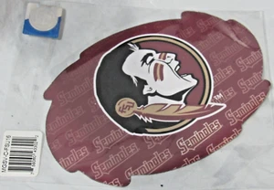NCAA FSU Florida State Seminoles Oval Die Cut Magnet 6 3/8"x4 3/4" by WinCraft - Picture 1 of 2
