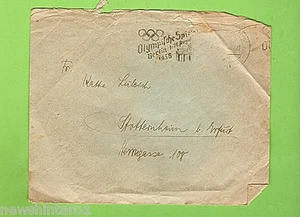 #D158. 1936  BERLIN OLYMPIC CANCEL ENVELOPE - Picture 1 of 2