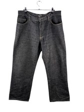JAG 1972 Denim Jeans Mens Size 34 Black Zip Close Pockets Casual Logo
