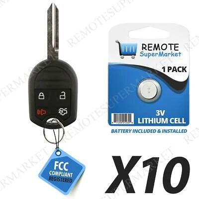Lot 10 Wholesale Bulk Remote Key Fob for Ford 2007-2015 Edge 2005-2012 Escape - Image 1 of 4