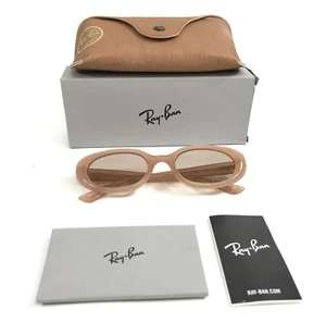 Ray-Ban Sunglasses RB4441D 678793 Opal Beige Oval Frames with Light Brown Lenses - Picture 1 of 14