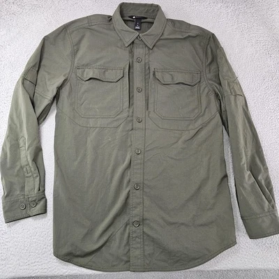 Camisa Alaskan Hardgear Para Hombres Grande Verde Ripstop Nylon Manga Larga Duluth Trading Foto 1 de 4