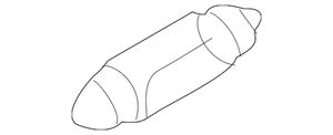 Genuine Volkswagen License Lmp Bulb N-017-725-4 - Picture 1 of 3