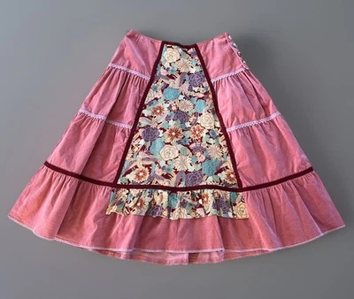 Pana de baile cuadrada vintage Boho Rockabilly Western Prairie hecha a mano Foto 1 de 4