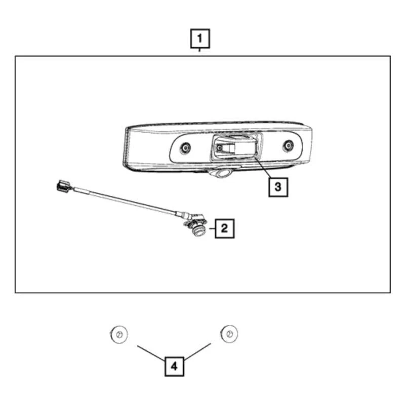 For Ram ProMaster 2500 2019-2021 Mopar 6RZ04RXFAB Clearance Light Assembly - Imagem 1 de 1