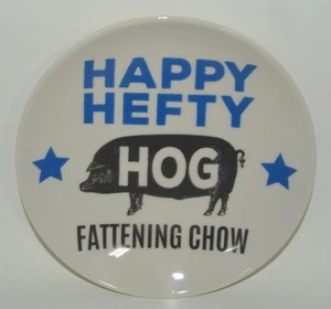 Creative Co Op Plato Pequeño Aperitivo - Happy Hefty Cerdo Cerdo Granja - Imagen 1 de 4