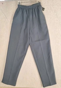 Bonworth Pantalone Donna Piccolo Grigio Elastico Vita Pull On 25x29 Tasche Nuovo con etichette - Foto 1 di 12