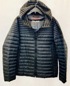 PAJAR MEN'S OSPREY QUILTED & PUFFER LIGHTWEIGHT BLACK HOODED JACKET SIZE LARGE - Picture 1 of 11