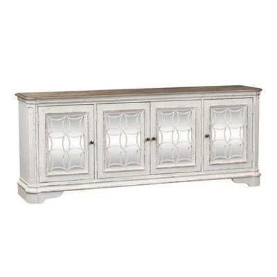 Magnolia Manor TV Console in Antique White - Image 1 of 4
