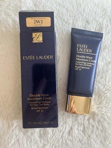 ESTEE LAUDER DOUBLE WEAR MAXIMUM COVER MAKEUP FACE BODY 1 oz 2w2 Rattan - Picture 1 of 1