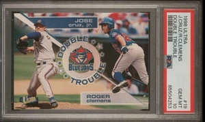 1998 Fleer Ultra Baseball Double Trouble #19 Roger Clemens Jose Cruz Jr. -PSA 10 - Picture 1 of 2