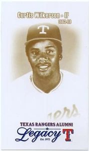 Texas Rangers Alumni Legacy Team Issued Postcard Curtis Wilkerson SGA Portrait - Picture 1 of 1