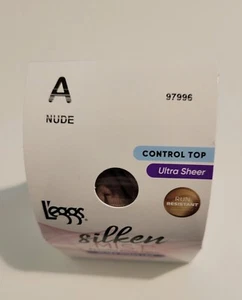 Leggs Silken Mist Ultra Sheer Tights Size A (Small) Color Nude - Picture 1 of 5
