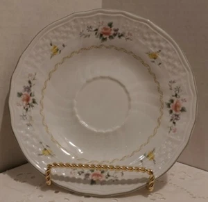 Set of 3 Saucer Plates Mikasa Renaissance Antique Rose D4952 Japan Floral VTG - Picture 1 of 5