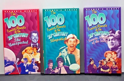 The 100 Funniest Moments of the 20th Century 3 VHS Boxed Set 1995 Readers Digest - Image 1 of 4
