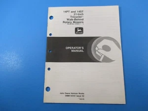 John Deere Operators Manual OM-M118181 14PT / 14ST 21 Inch Tricycler Mower M5234 - Bild 1 von 1