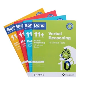 Bond 11+ Quick 10 Minute Tests (Age 9-10) by Oxford 4 Books Collection - PB - Picture 1 of 4