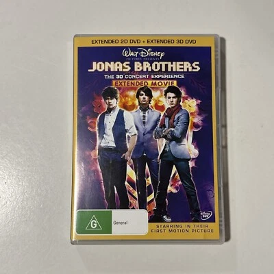 Jonas Brothers The 3D Concert Experience (Extended Edition, DVD, 2009) W Glasses - Image 1 of 4