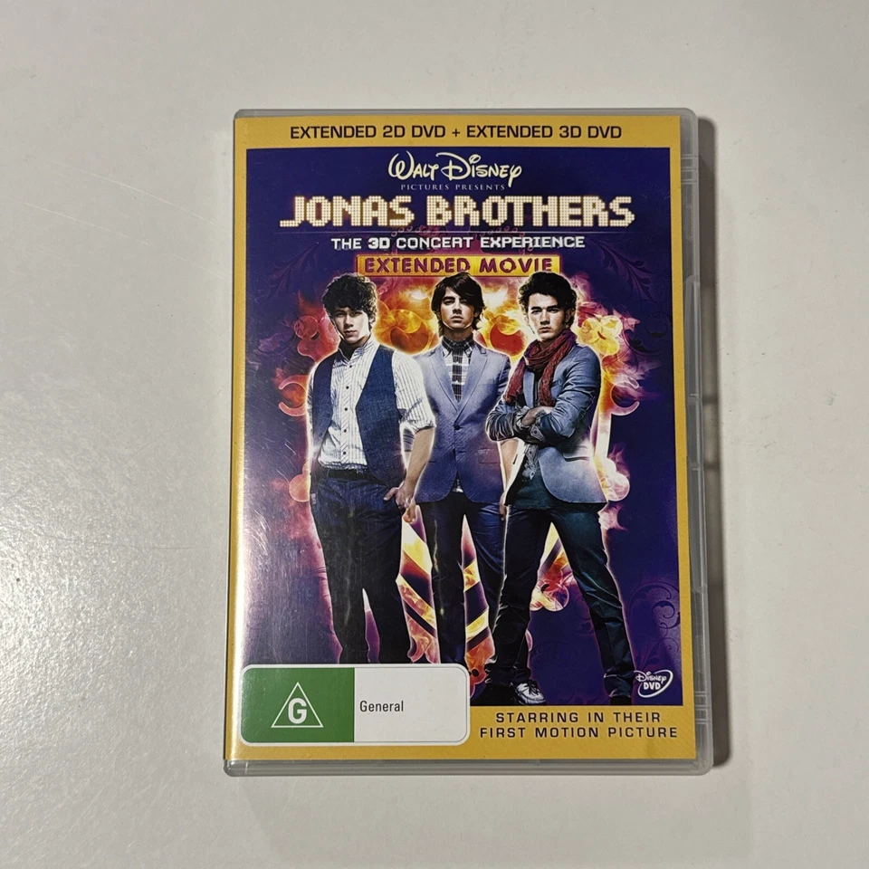 Jonas Brothers The 3D Concert Experience (Extended Edition, DVD, 2009) W Glasses - Image 1 of 4