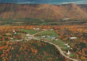 Postcard Nova Scotia Cape Breton Island Autumn Colors at Cape North Cabot Tr MNT - Picture 1 of 1