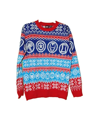 Marvel Avengers Feo Navidad Suéter Mediano Hombre Nuevo Foto 1 de 3