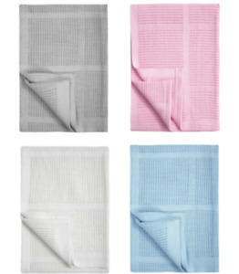 80x120 cm 100%Cotton Premium Cellular Soft Baby Blanket Cot Pram Moses Basket
