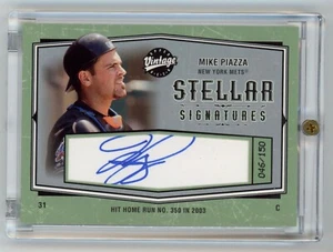 Mike Piazza - 2004 Upper Deck Vintage Stellar Signatures #SS-MP Auto #/150 - HOF - Picture 1 of 2