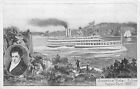 Steamer Robert Fulton Hudson River Steamship c1909 Postcard