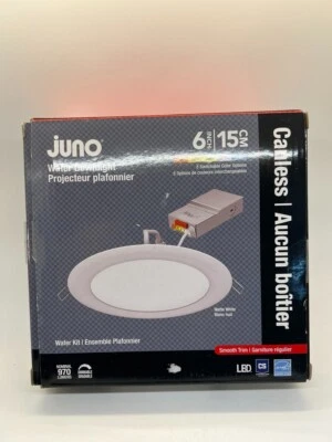 Commercial Electric LED Retrofit Ultra-Slim Recessed Light Trim White 6"  - Image 1 of 2